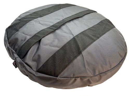 Armor™ Round Bed in Charcoal, underside with the non-skid base