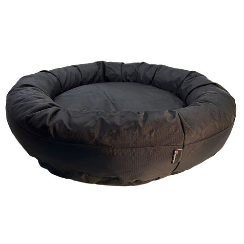 Armor™ Round Bolster Bed in Black