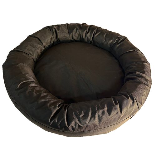 Armor™ Round Bolster Bed in Black