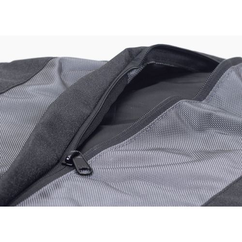 Armor™ Round Bolster Bed in Charcoal, underside with the non-skid base
