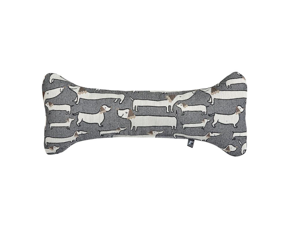 Bumper Bone Pillow in Dashing Dogs
