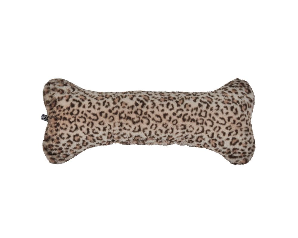 Bumper Bone Pillow in Leopard