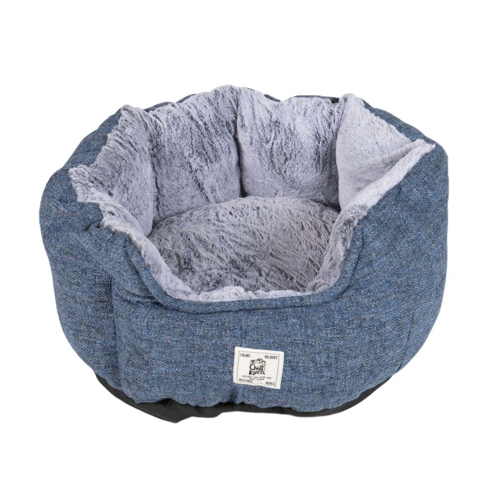 Chill Kuzzi Round Bed in Blue
