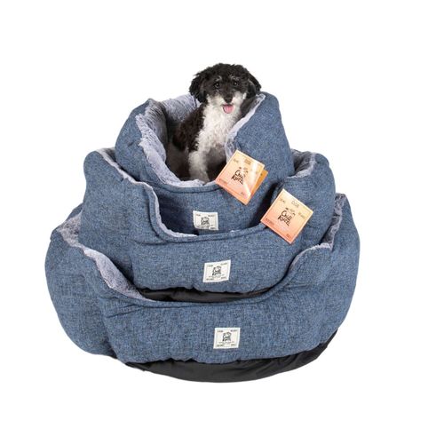 Chill Kuzzi Round Bed in Blue