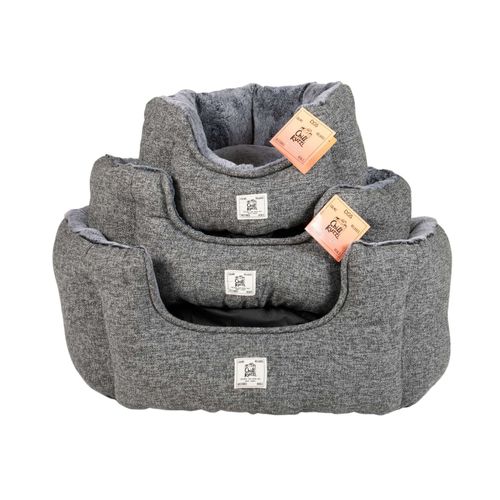 Chill Kuzzi Round Bed in Charcoal Grey
