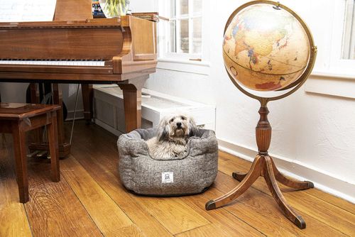 Chill Kuzzi Round Bed in Charcoal Grey