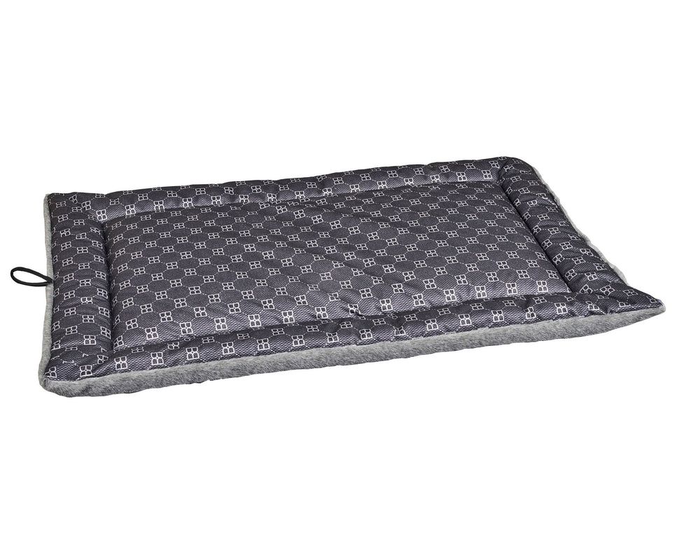 Cosmopolitan Mat, Faux Fur in Signature Noir / Otter