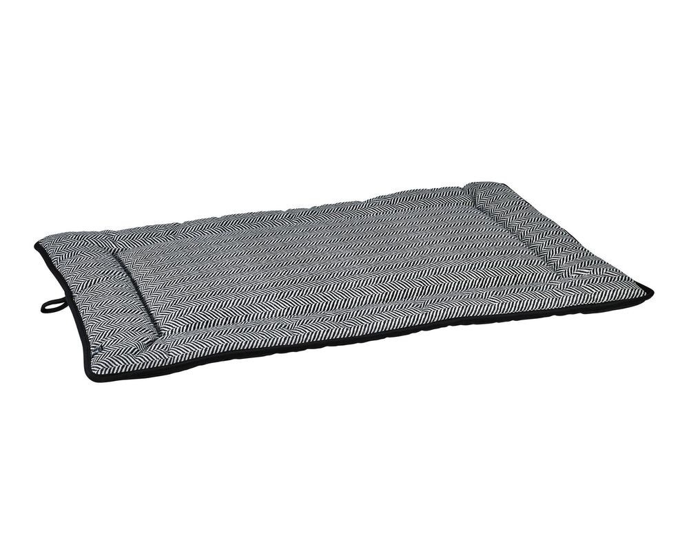 Cosmopolitan Mat, Signature Textures in Herringbone / Ebony
