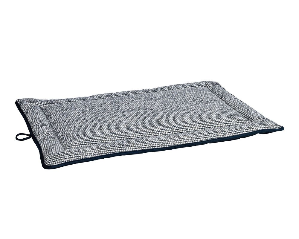 Cosmopolitan Mat, Signature Textures in Lakeside / True Navy, side view