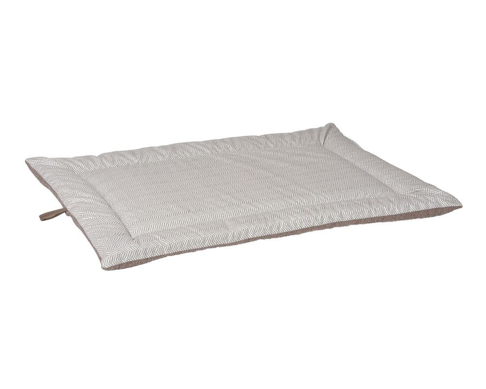 Cosmopolitan Mat, Signature Textures in Taupe Herringbone / Mocha