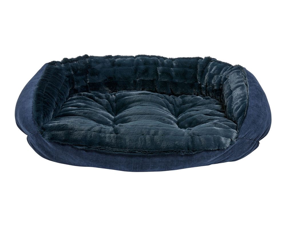 Crescent Bed Outer Cover & Cushion in Majestic Blue / True Navy
