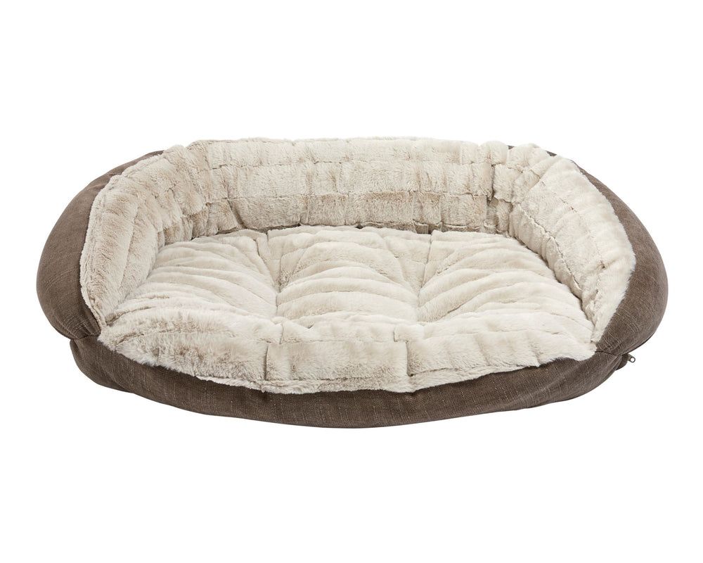 Crescent Bed Outer Cover & Cushion in Rain / Mousse