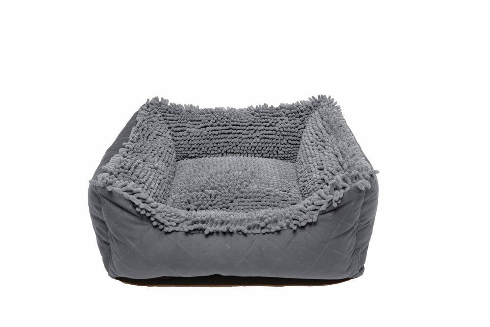 Dirty Dog Lounger Bed in Grey