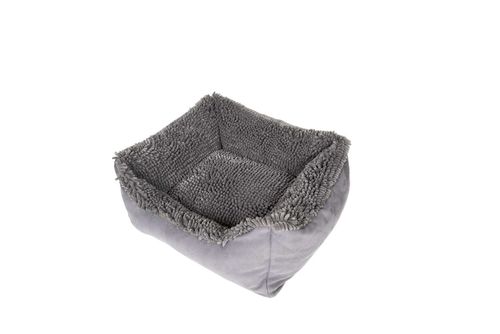 Dirty Dog Lounger Bed in Grey