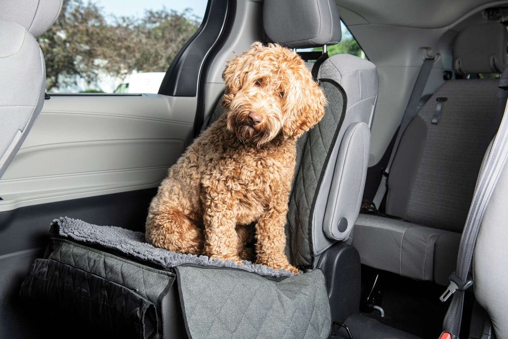 Dirty Dog Single Car Seat Cover and Hammock in Cool Grey