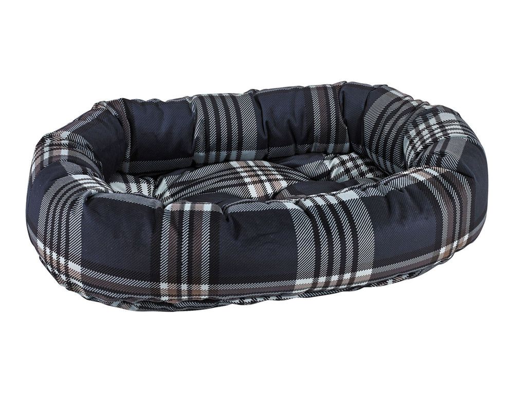 Donut Bed Cover in Greystone Tartan
