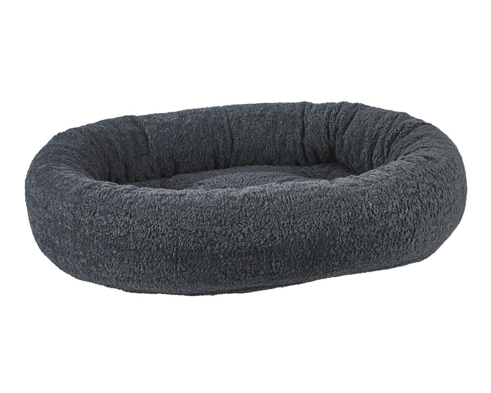 Donut Bed Cover in Grey Sheepskin