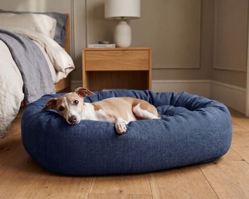 Donut Bed, Vintage Washed in True Navy