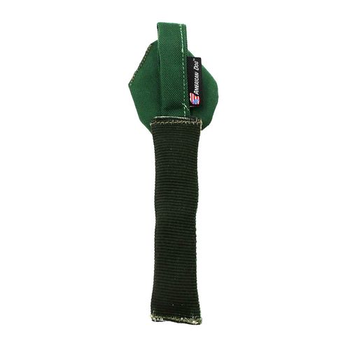 Fire Hose Elf Tug from the back, with its nylon tug loop