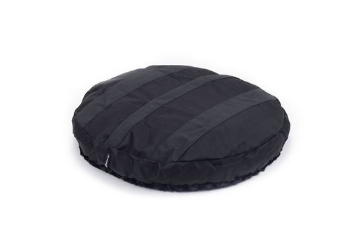 Furvana™ Round Bed in Black, underside with the non-skid base