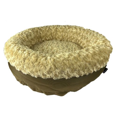 Furvana™ Round Bolster Bed in Camel