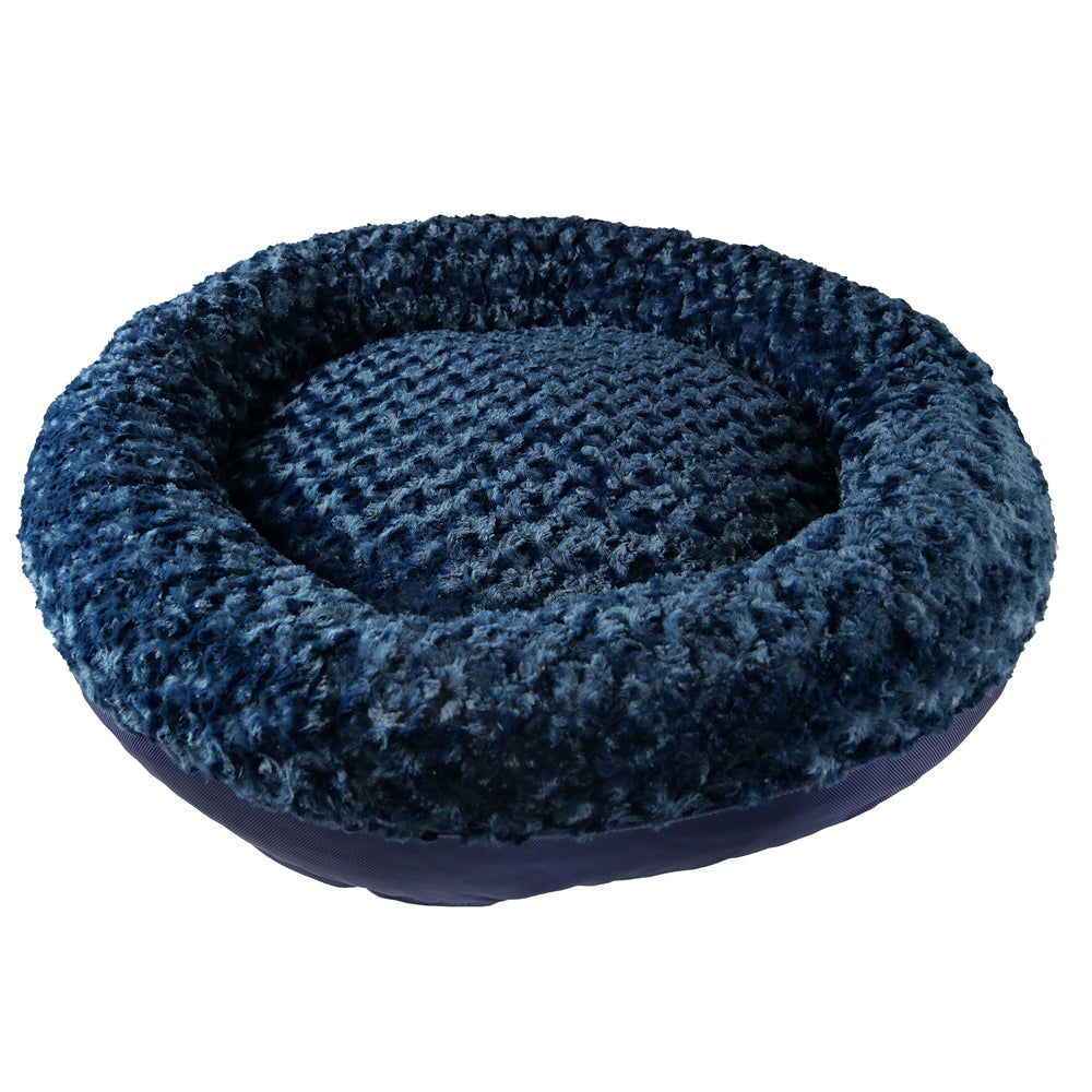 Furvana™ Round Bolster Bed in Midnight