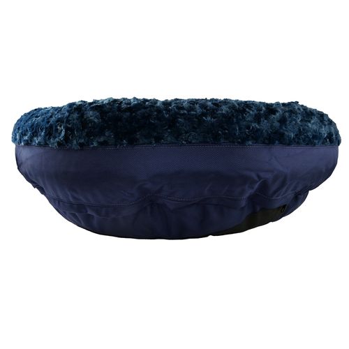 Furvana™ Round Bolster Bed in Midnight