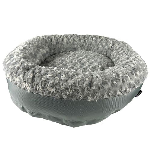Furvana™ Round Bolster Bed in Silver