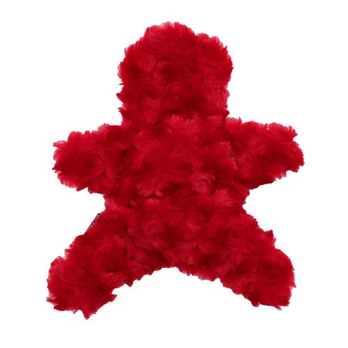 Gingy from the back, in red fleece