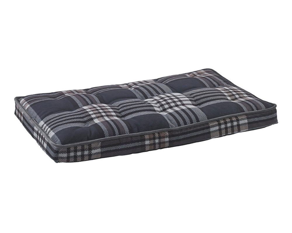 Luxury Crate Mattress Cover in Greystone Tartan