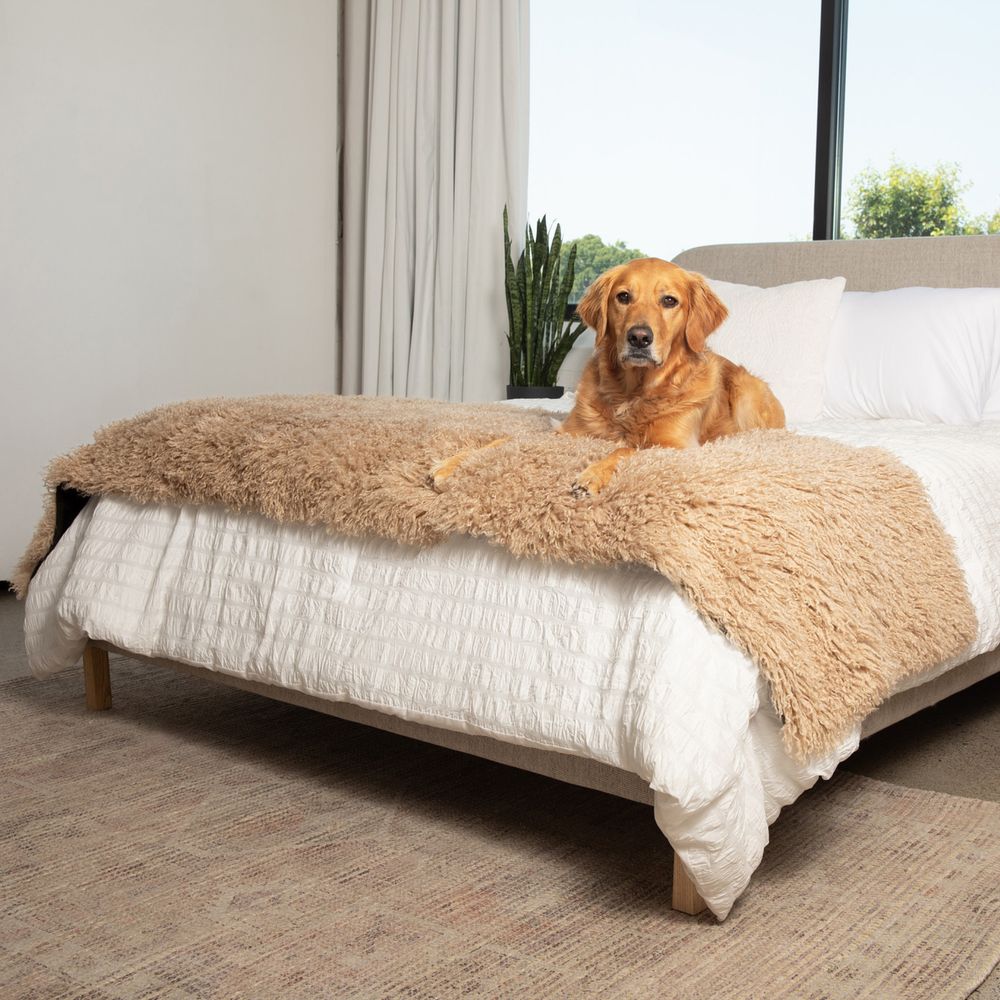 PupProtector™ Luxe Waterproof Bed Runner in Plush Sheep Tan