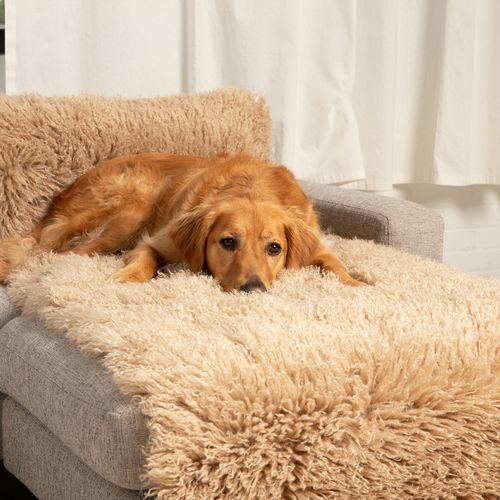 PupProtector™ Luxe Waterproof Bed Runner in Plush Sheep Tan