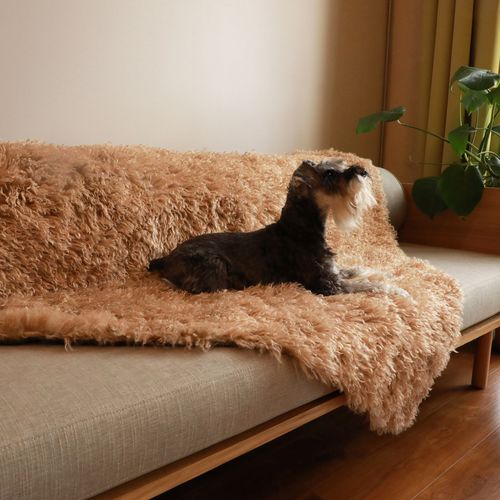 PupProtector™ Luxe Waterproof Blanket in Plush Sheep Tan