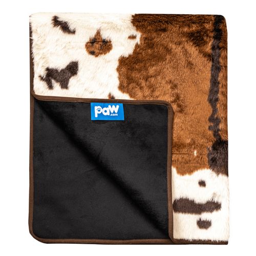 PupProtector™ Waterproof Throw Blanket in Brown Faux Cowhide