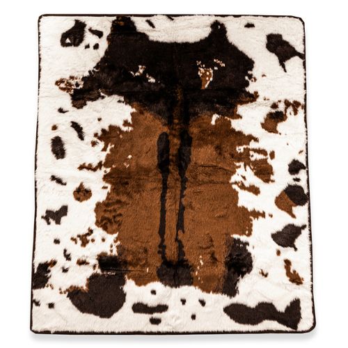 PupProtector™ Waterproof Throw Blanket in Brown Faux Cowhide