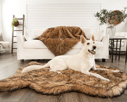 PupRug® Orthopedic Bed + Waterproof Blanket in Sable Tan