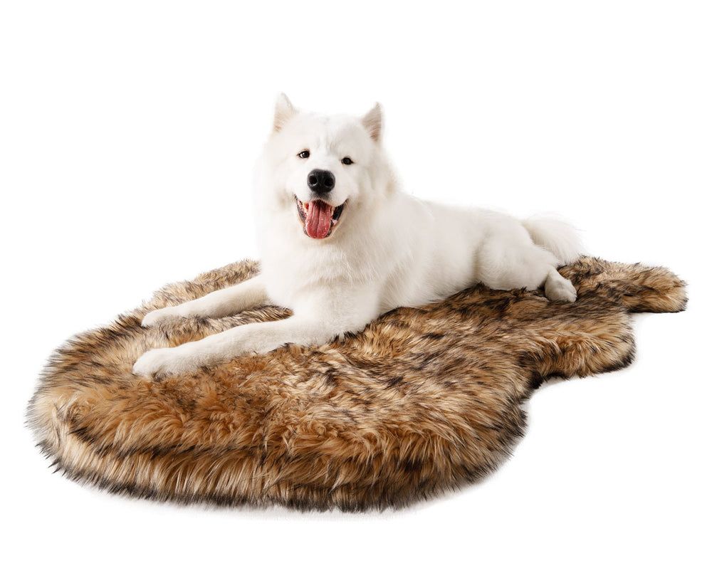 PupRug® Faux Fur Bed Cover in Sable Tan