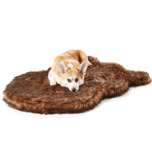 PupRug® Faux Fur Orthopedic Bed in Brown