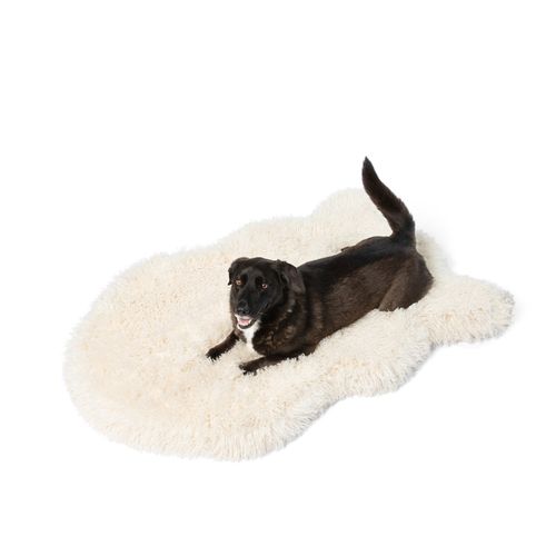 PupRug® Luxe Faux Fur Bed Cover in Plush Sheep Ivory