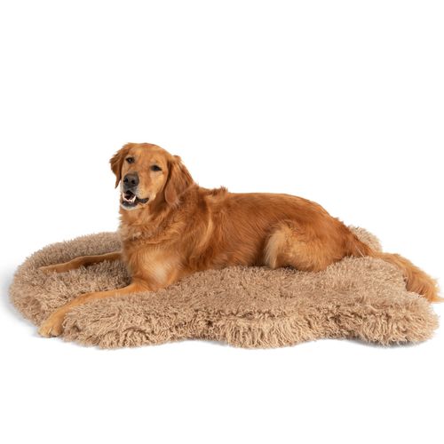 PupRug® Luxe Faux Fur Bed Cover in Plush Sheep Tan