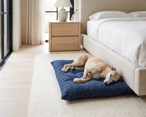 Tufted Cushion in True Navy
